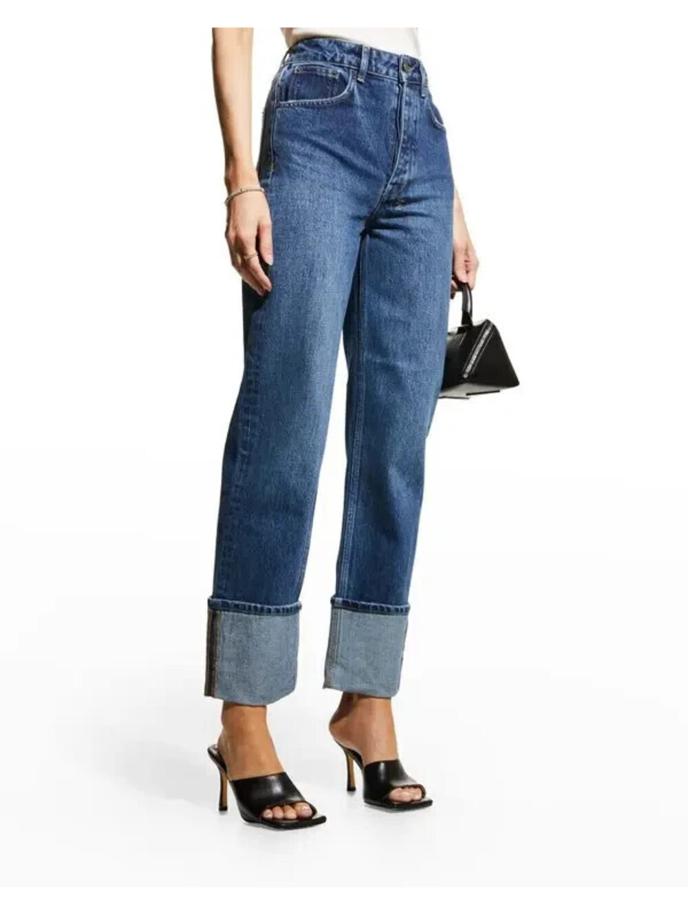 Ksubi Brooklyn Cuffed Straight-Leg Jeans In Recall In Denim Side tab 27x31